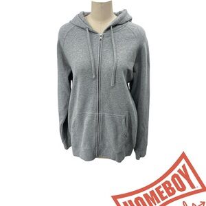 Women's Essential Gray Zip-Up Hoodie